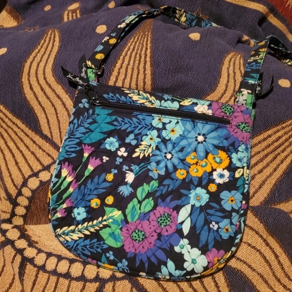 Vera Bradley Blue Floral Crossbody Bag - Picture 6 of 12